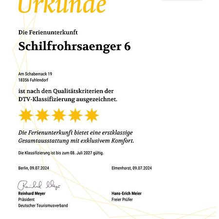 Ferienhaus Schilfrohrsaenger 6 Fuhlendorf  Exteriér fotografie